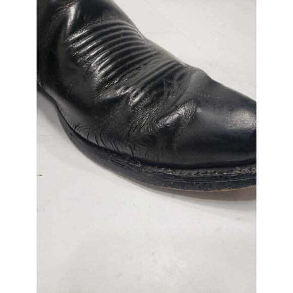 Vintage Tony Lama Mens Black Western Cowboy Size 9D Style Number 6213 Pre Owned main image 10